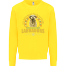 A Labrador Dog Kids Sweatshirt Jumper Yellow