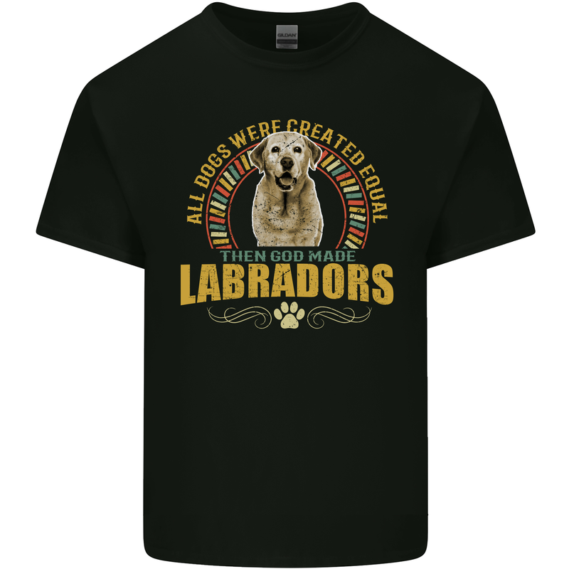 A Labrador Dog Kids T-Shirt Childrens Black
