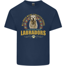 A Labrador Dog Kids T-Shirt Childrens Navy Blue