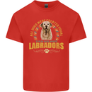 A Labrador Dog Kids T-Shirt Childrens Red