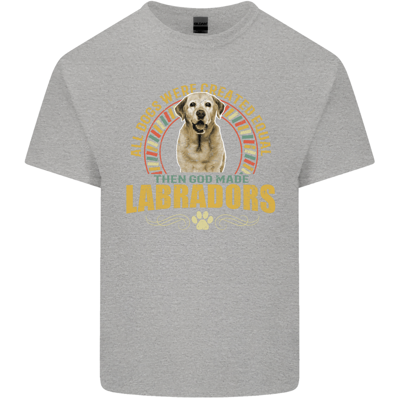 A Labrador Dog Kids T-Shirt Childrens Sports Grey