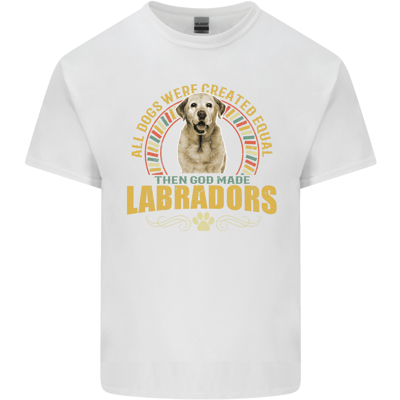 A Labrador Dog Kids T-Shirt Childrens White