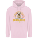 A Labrador Dog Mens 80% Cotton Hoodie Light Pink