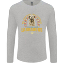 A Labrador Dog Mens Long Sleeve T-Shirt Sports Grey