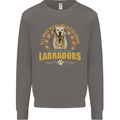 A Labrador Dog Mens Sweatshirt Jumper Charcoal
