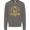 A Labrador Dog Mens Sweatshirt Jumper Charcoal