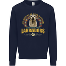 A Labrador Dog Mens Sweatshirt Jumper Navy Blue