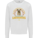 A Labrador Dog Mens Sweatshirt Jumper White