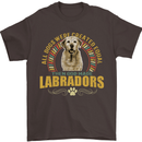 A Labrador Dog Mens T-Shirt 100% Cotton Dark Chocolate