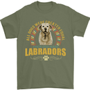 A Labrador Dog Mens T-Shirt 100% Cotton Military Green