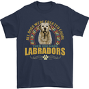 A Labrador Dog Mens T-Shirt 100% Cotton Navy Blue