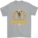 A Labrador Dog Mens T-Shirt 100% Cotton Sports Grey