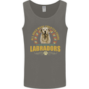 A Labrador Dog Mens Vest Tank Top Charcoal