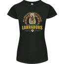 A Labrador Dog Womens Petite Cut T-Shirt Black