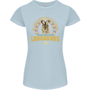 A Labrador Dog Womens Petite Cut T-Shirt Light Blue