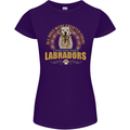 A Labrador Dog Womens Petite Cut T-Shirt Purple