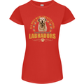 A Labrador Dog Womens Petite Cut T-Shirt Red