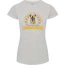 A Labrador Dog Womens Petite Cut T-Shirt Sports Grey