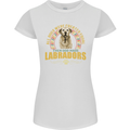 A Labrador Dog Womens Petite Cut T-Shirt White