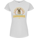 A Labrador Dog Womens Petite Cut T-Shirt White