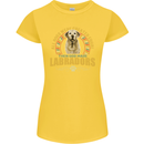 A Labrador Dog Womens Petite Cut T-Shirt Yellow