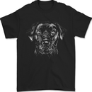 A Labrador Retriever Dog Mens T-Shirt 100% Cotton Black