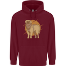 A Leonberger Dog Childrens Kids Hoodie Maroon