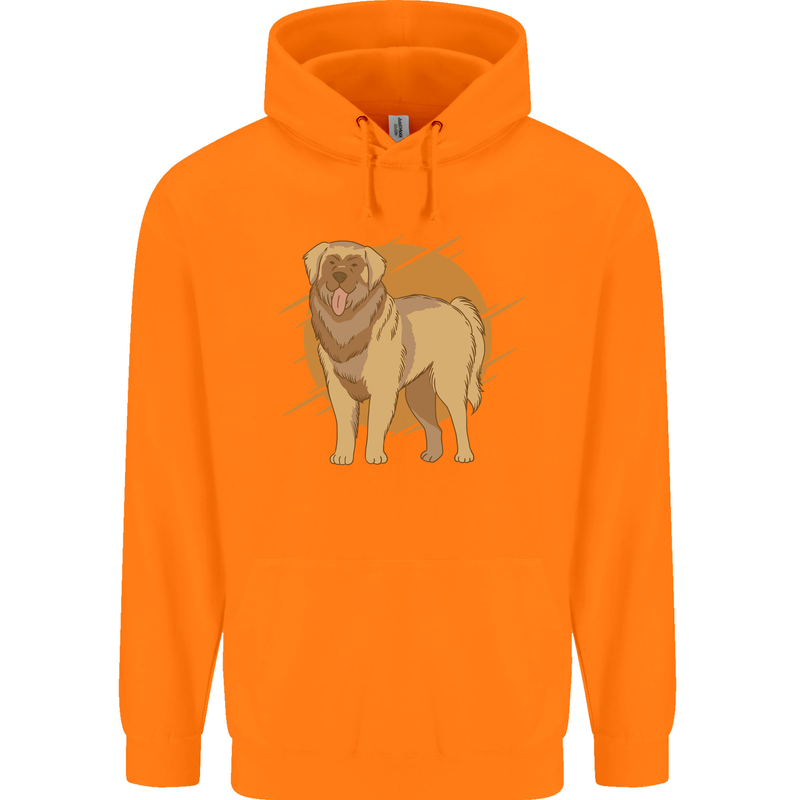 A Leonberger Dog Childrens Kids Hoodie Orange