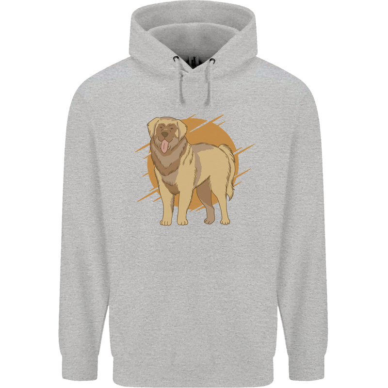A Leonberger Dog Childrens Kids Hoodie Sports Grey
