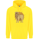 A Leonberger Dog Childrens Kids Hoodie Yellow
