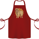 A Leonberger Dog Cotton Apron 100% Organic Maroon