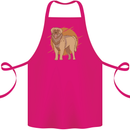 A Leonberger Dog Cotton Apron 100% Organic Pink