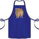 A Leonberger Dog Cotton Apron 100% Organic Royal Blue