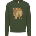 A Leonberger Dog Kids Sweatshirt Jumper Forest Green