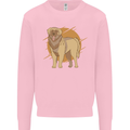 A Leonberger Dog Kids Sweatshirt Jumper Light Pink