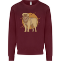 A Leonberger Dog Kids Sweatshirt Jumper Maroon
