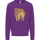 A Leonberger Dog Kids Sweatshirt Jumper Purple