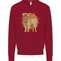 A Leonberger Dog Kids Sweatshirt Jumper Red