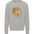 A Leonberger Dog Kids Sweatshirt Jumper Sports Grey