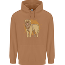 A Leonberger Dog Mens 80% Cotton Hoodie Caramel Latte