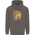 A Leonberger Dog Mens 80% Cotton Hoodie Charcoal