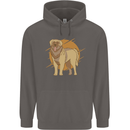 A Leonberger Dog Mens 80% Cotton Hoodie Charcoal