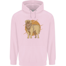 A Leonberger Dog Mens 80% Cotton Hoodie Light Pink