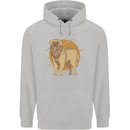 A Leonberger Dog Mens 80% Cotton Hoodie Sports Grey