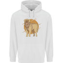 A Leonberger Dog Mens 80% Cotton Hoodie White