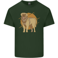 A Leonberger Dog Mens Cotton T-Shirt Tee Top Forest Green