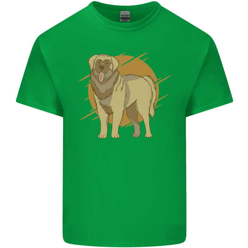 A Leonberger Dog Mens Cotton T-Shirt Tee Top Irish Green
