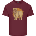 A Leonberger Dog Mens Cotton T-Shirt Tee Top Maroon