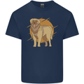 A Leonberger Dog Mens Cotton T-Shirt Tee Top Navy Blue