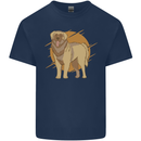 A Leonberger Dog Mens Cotton T-Shirt Tee Top Navy Blue